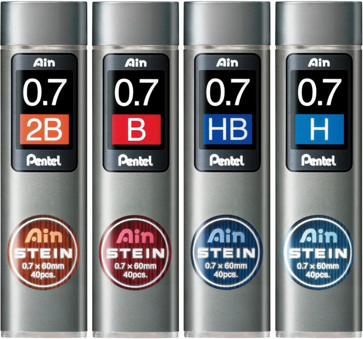 Pentel C277-BO Ain Stein Feinmine, Strichstärke 0.7 mm, Härtegrad B, 40 Minen je Dose, B