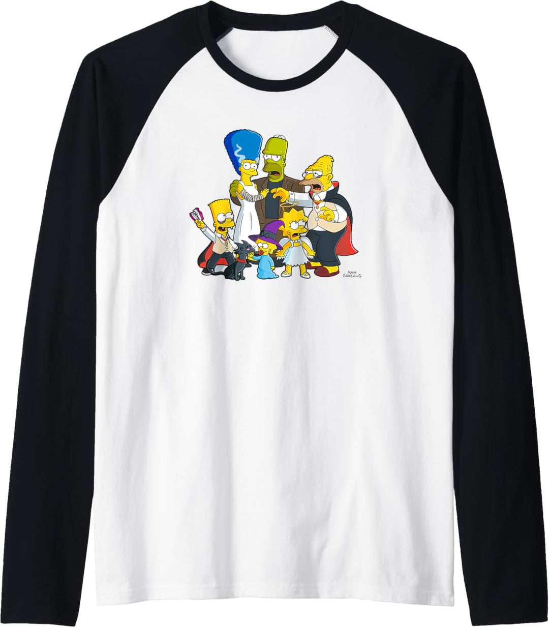The Simpsons Family Treehouse of Horror Halloween Raglan