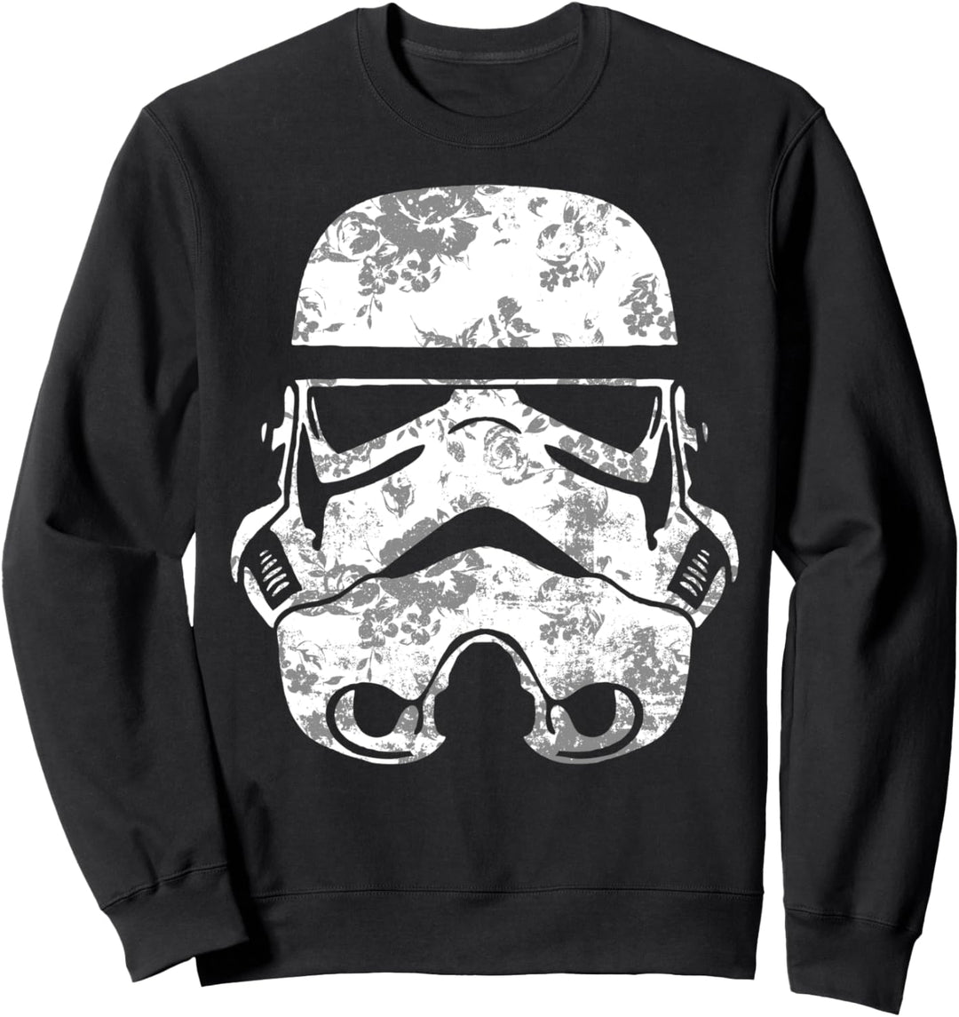 Star Wars Trooper Soft Floral Helmet Portrait Sweatshirt