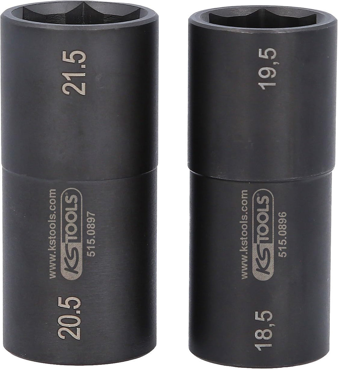 KS Tools 515.0895 1/2" Spezial-Alu-Felgen-Kraft-Stecknuss-Satz für Ford, 18,5 / 19,5 / 20,5 / 21,5 m