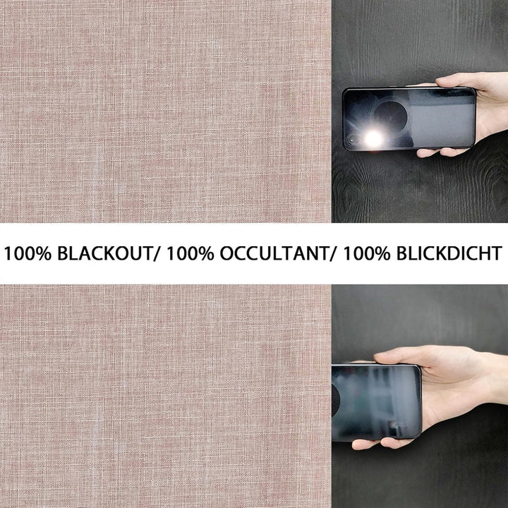 always4u Vorhang Blickdicht 100% mit Ösen, Elegente Gardinen Wohnzimmer Modern Abdunkelnde Vorhänge