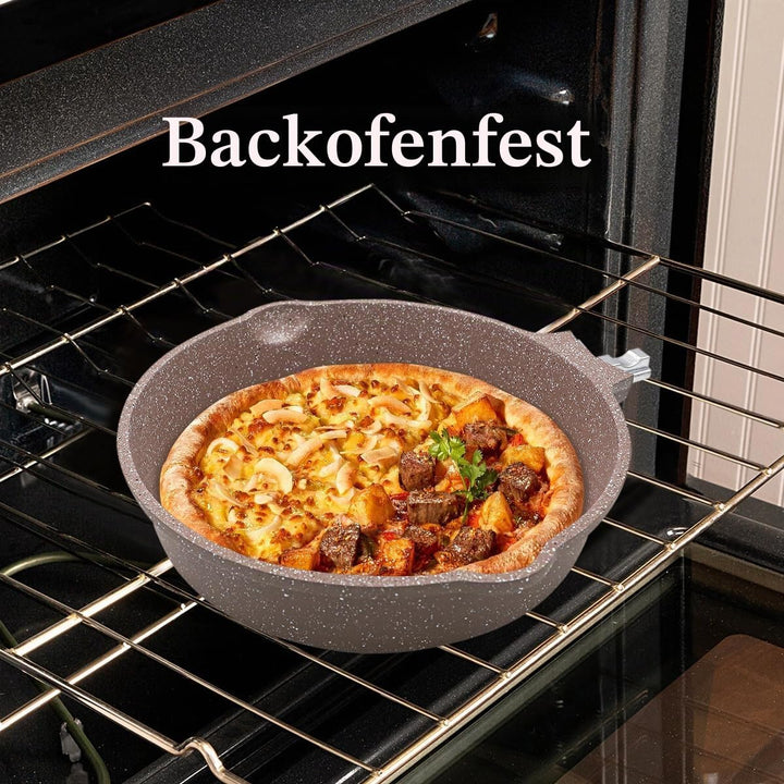 keramik pfanne 20 cm, Antihaft Keramikbeschichtung Bratpfanne 20 cm mit Abnehmbarer Griff, Geeignet