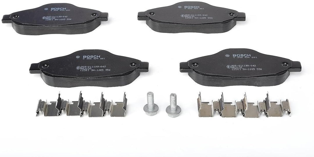 Bosch BP1173 Bremsbeläge - Vorderachse - ECE-R90 Zertifizierung - vier Bremsbeläge pro Set