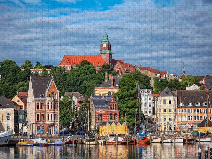 CALVENDO Puzzle Flensburg 1000 Teile Lege-Grösse 64 x 48 cm Foto-Puzzle Bild von Peter Roder, 1000 T