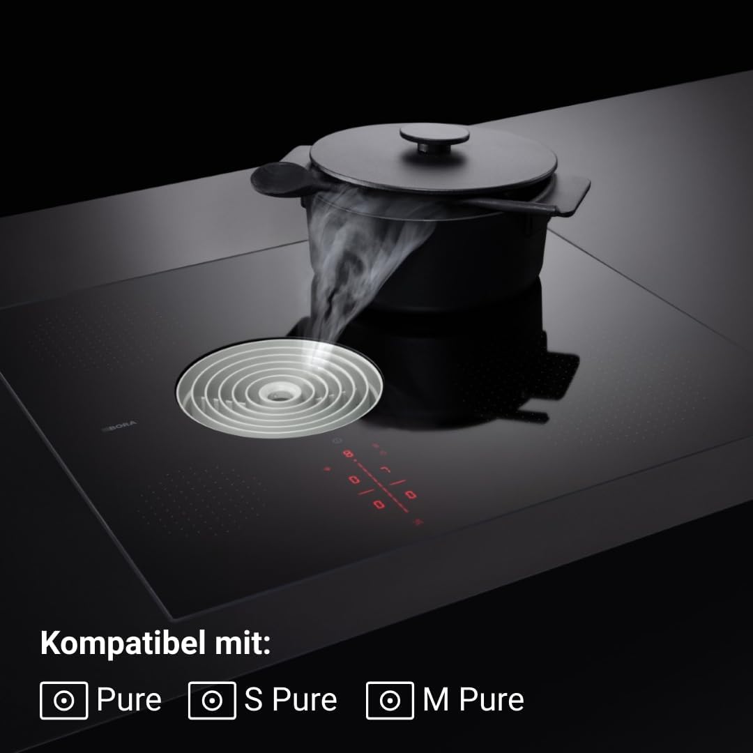 BORA PUEDL Original Einströmdüse Lichtgrau für PURE, Dunstabzug, Kochfeld Zubehör Gray, Gray