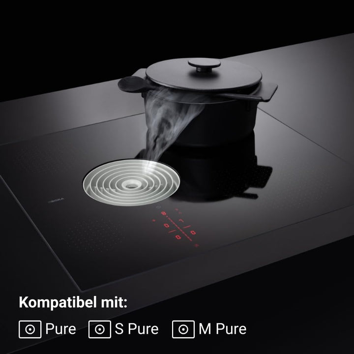 BORA PUEDL Original Einströmdüse Lichtgrau für PURE, Dunstabzug, Kochfeld Zubehör Gray, Gray