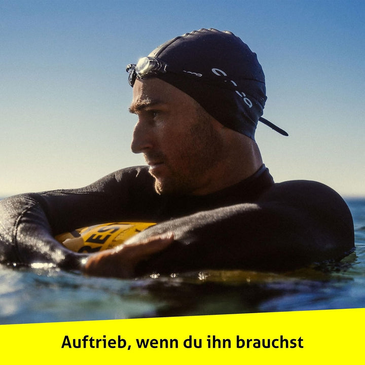 Restube Schwimmboje - Aufblasbare Schwimmhilfe für Schwimmen, Schnorcheln, Triathlon, SUP, Freiwasse