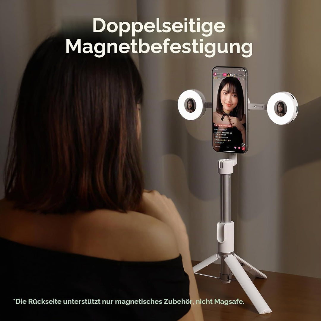 ULANZI ML05 MagLock Magnetisches Selfie-Licht (Weiss), Weiss