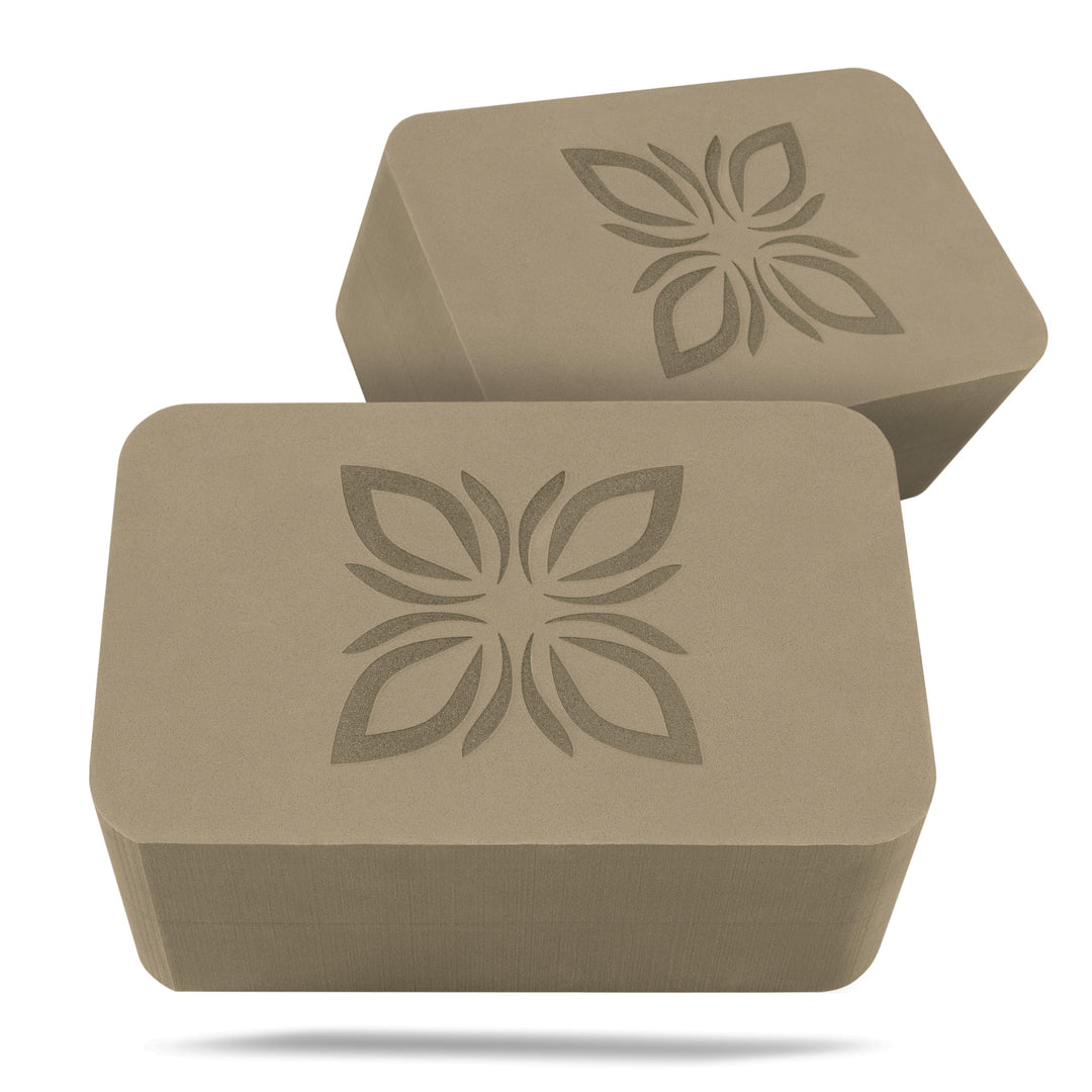 RAISE™ Yoga Block EVA 2er Set – Yogablock rutschfest & superleicht – Hochdichter Schaumstoff, stabil