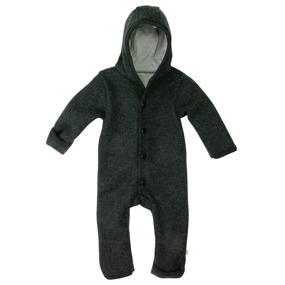 Disana 361XXXX - Walk-Overall Wolle , Anthrazit, 50/56 0-3 Monate 50-56 Anthrazit, 50-56 Anthrazit