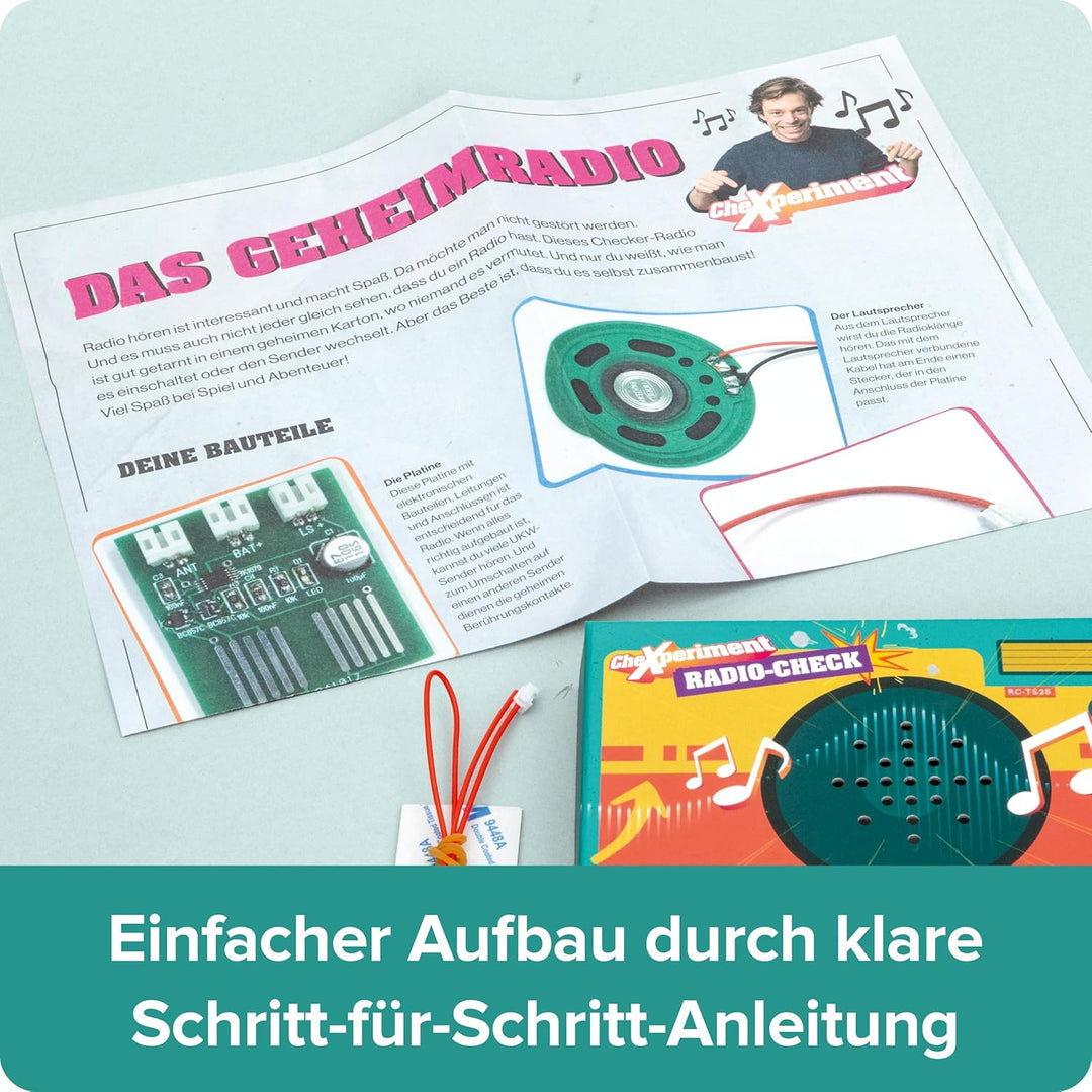 FRANZIS 67228 - CheXperiment - Radio Check - Entdecke mit Checker Tobi die Welt des Radios und baue