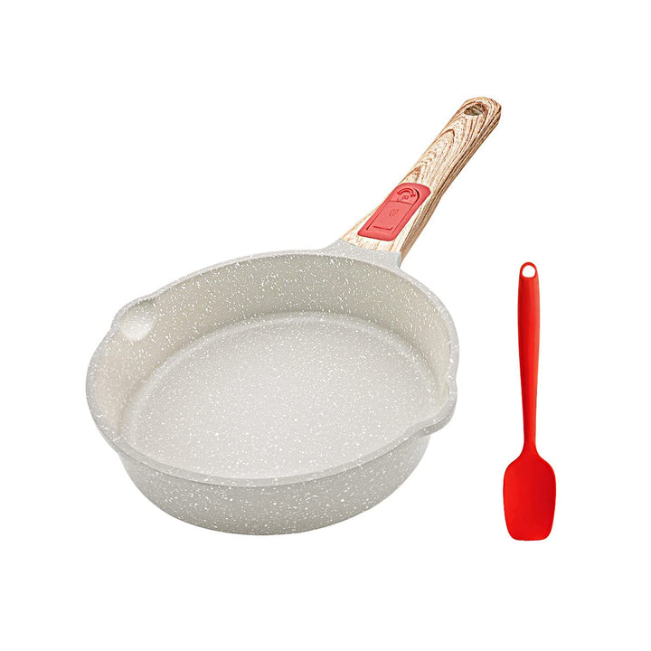 Bobikuke Bratpfanne 20 cm Induktion Antihaft Pfanne, 5 cm Innenhöhe, Pfanne Beschichtet mit Abnehmba
