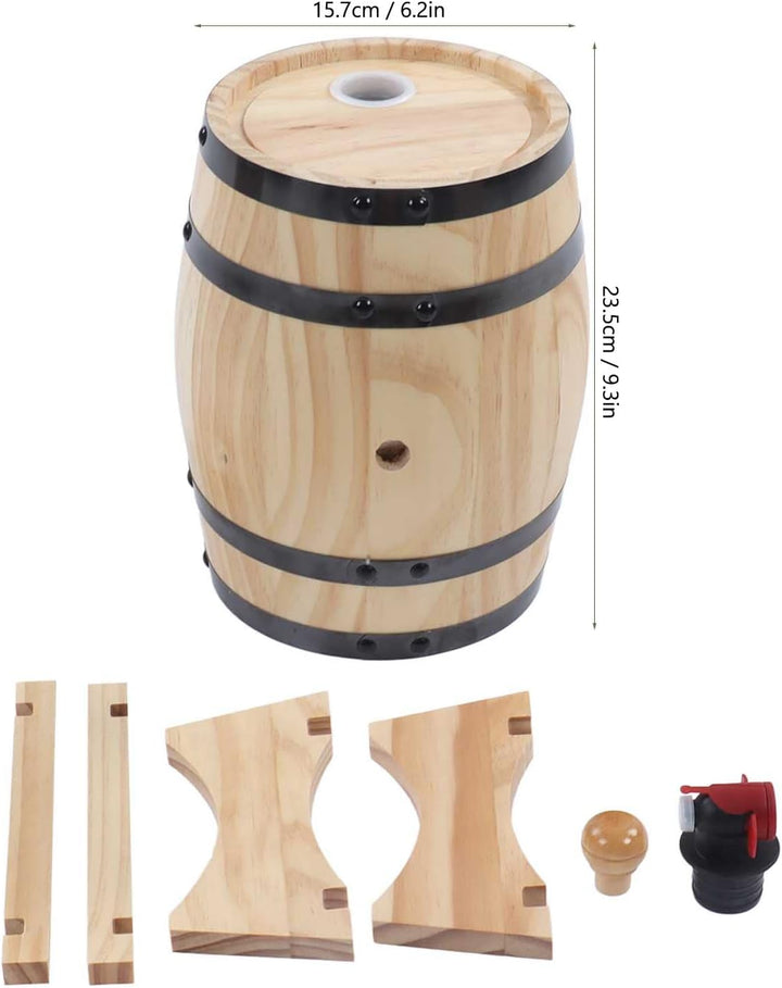 Alvinlite Weinfässer aus Kiefernholz, selbstgebrauter Wein, Reifefässer aus Kiefernholz, Bierfässer
