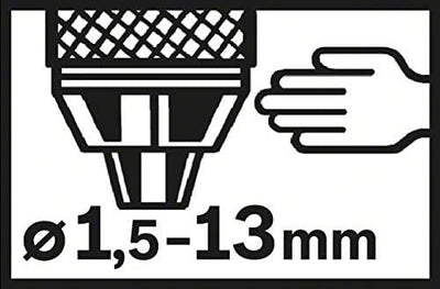 Schnellspannbohrfutter (2 Hülsen, Spannbereich 1.5 - 13 mm, Aufnahme 1/2 Zoll - 20, Rechts- und Link