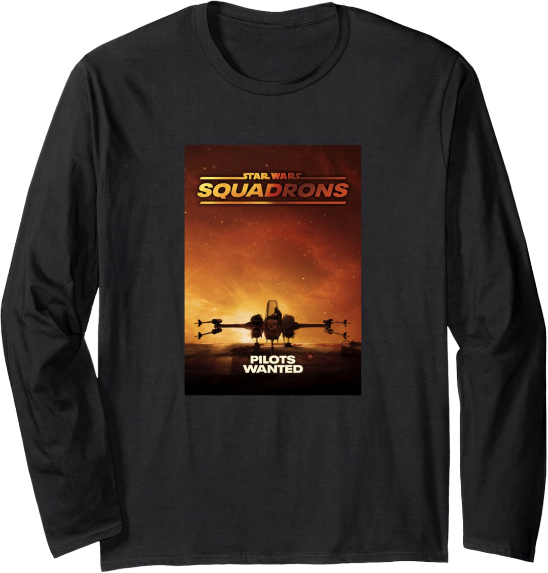 Star Wars: Squadrons Pilots Wanted Poster Langarmshirt