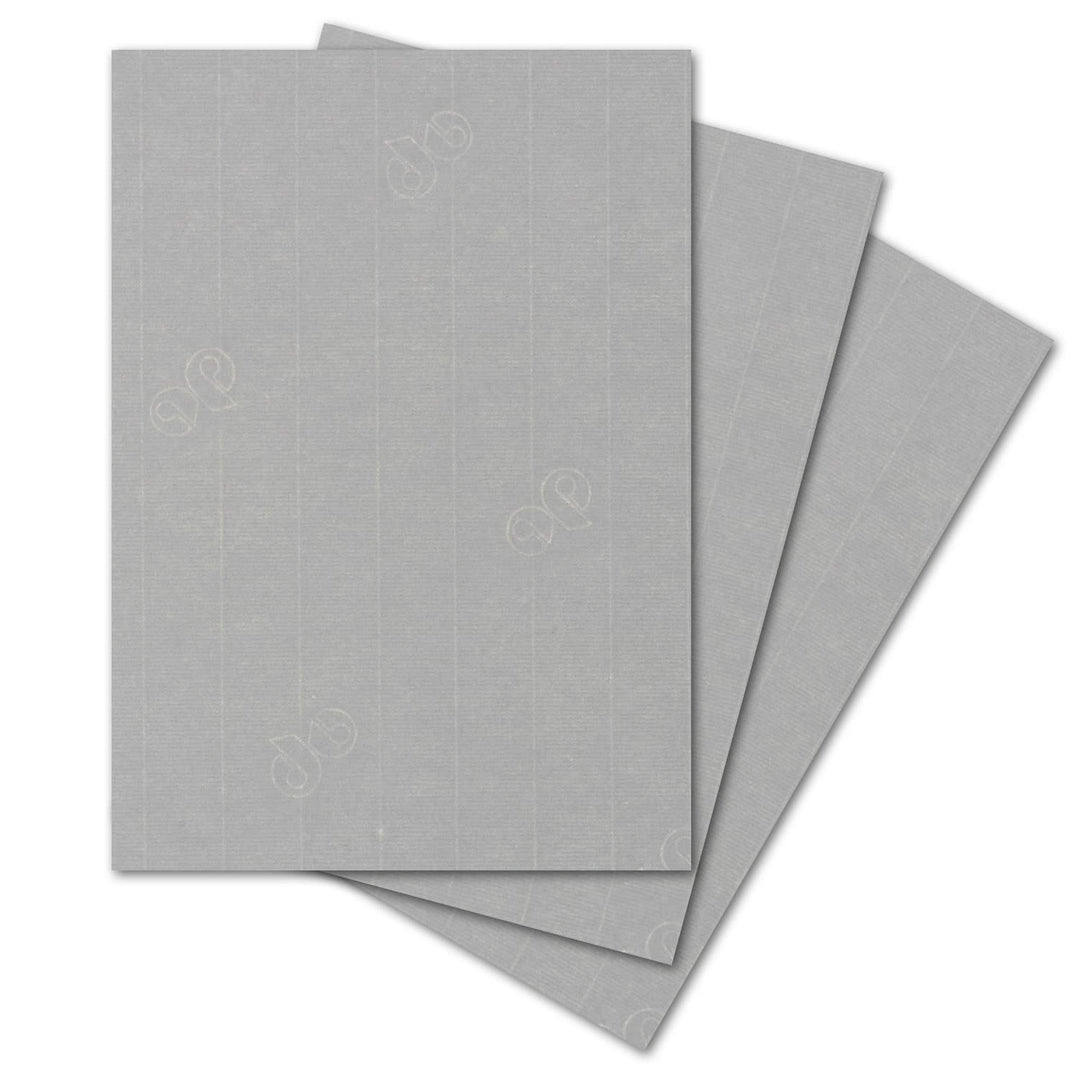 ARTOZ 50x Bastelpapier Bastelkarton - Graphit - DIN A4 297 x 210 mm - Edle Egoutteur-Rippung - Hochw