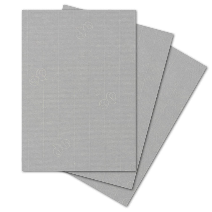 ARTOZ 50x Bastelpapier Bastelkarton - Graphit - DIN A4 297 x 210 mm - Edle Egoutteur-Rippung - Hochw