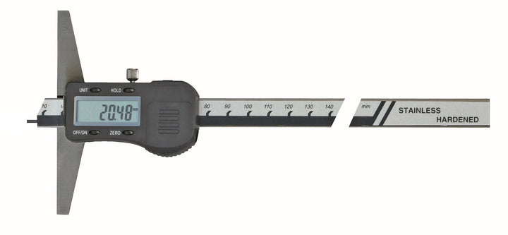 CNC QUALITÄT Digital-Tiefen-Messschieber 300 mm mit Stiftspitze DIN 862