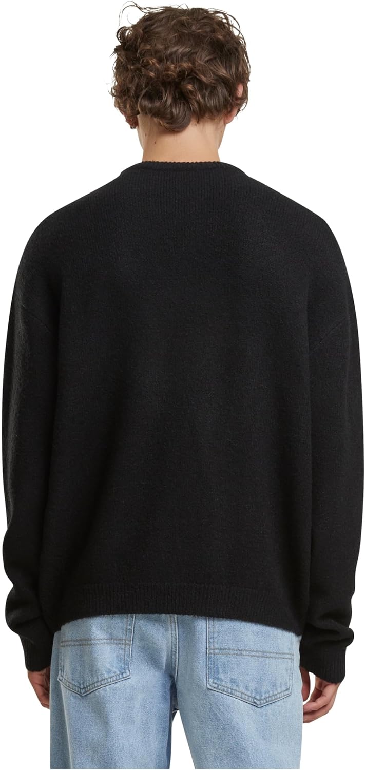 Urban Classics Herren Oversized Chunky Sweater L Grosse Grössen Schwarz, L Grosse Grössen Schwarz
