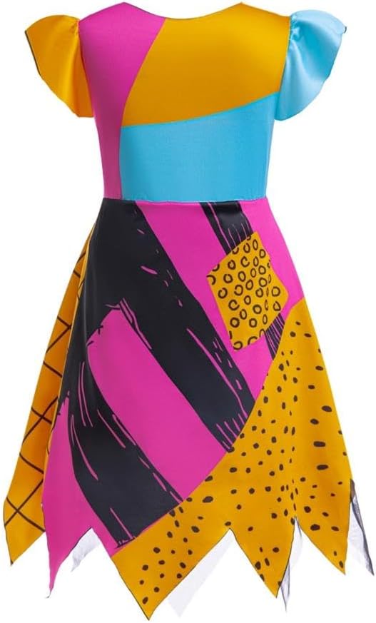 Lito Angels Kostüm Kleid Verkleidung für Kleinkind Kinder Mädchen Grösse 2-9 Jahre, Orange Nur Kleid