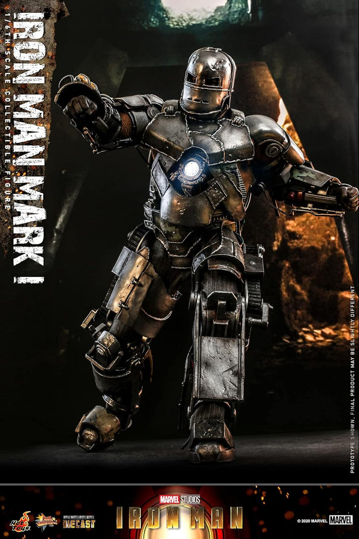 Hot Toys 1:6 Iron Man Mark I, HT908901, Silber