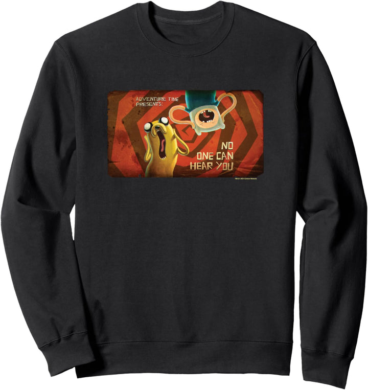 Adventure Time No One Can Hear You Card Sweatshirt