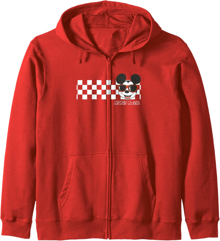 Disney Mickey And Friends Mickey Mouse Checkerboard Stripe Kapuzenjacke