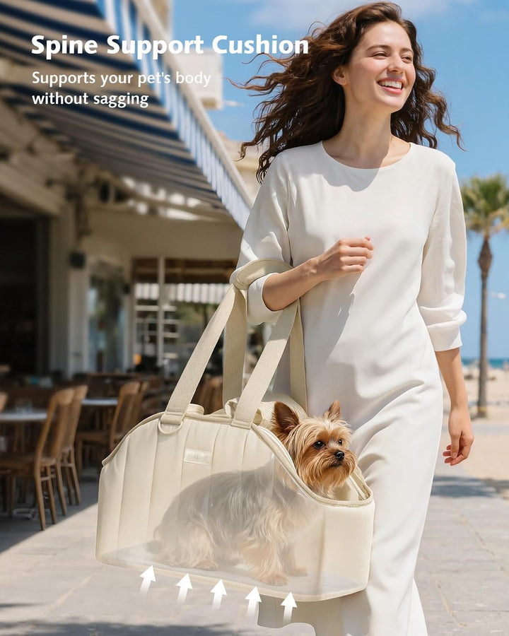 pecute Hundetasche für Kleine Hunde 4kg, Tragetasche Hund Hundetragetasche Leichte, Faltbare Hundetr