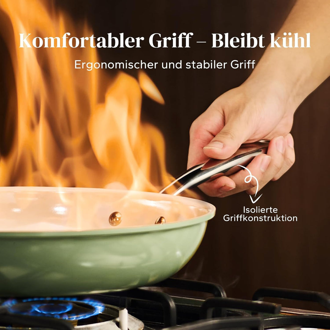 Redchef Pfanne Induktion 20cm, Antihaft Beschichtung Keramikbeschichtung Bratpfannen, Ceramic Pfanne