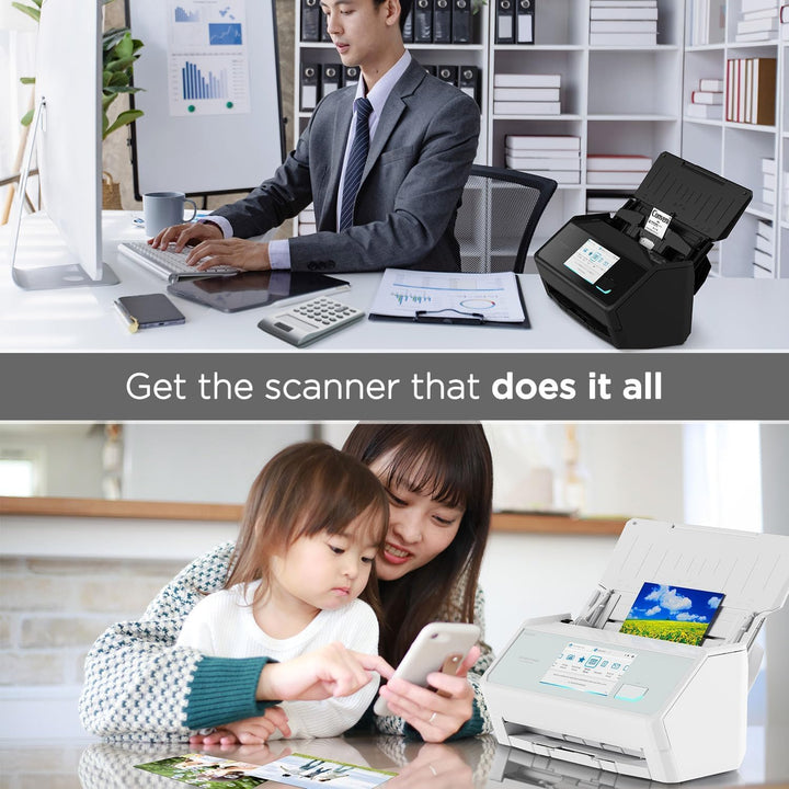 ScanSnap iX2500 Schwarz – Ultraschneller Duplex-Scanner mit 45 S./Min., 100-Blatt-ADF, 600DPI, 5″ To