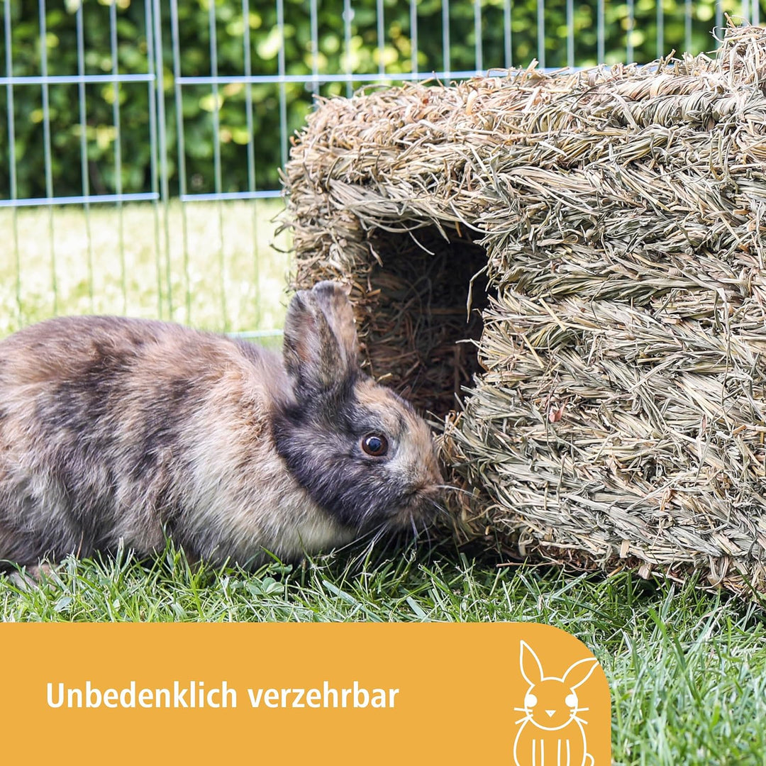 Kerbl Grashaus XL (für Kaninchen / Nagetiere, natürlich getrocknetes Gras, für den Verzehr geeignet,