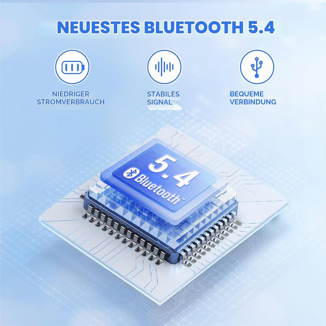 iClever Bluetooth kopfhörer Kinder, 60 Std Akku, 74/85 dBA Lautstärkebegrenzung, Stereo-Sound, Typ-C