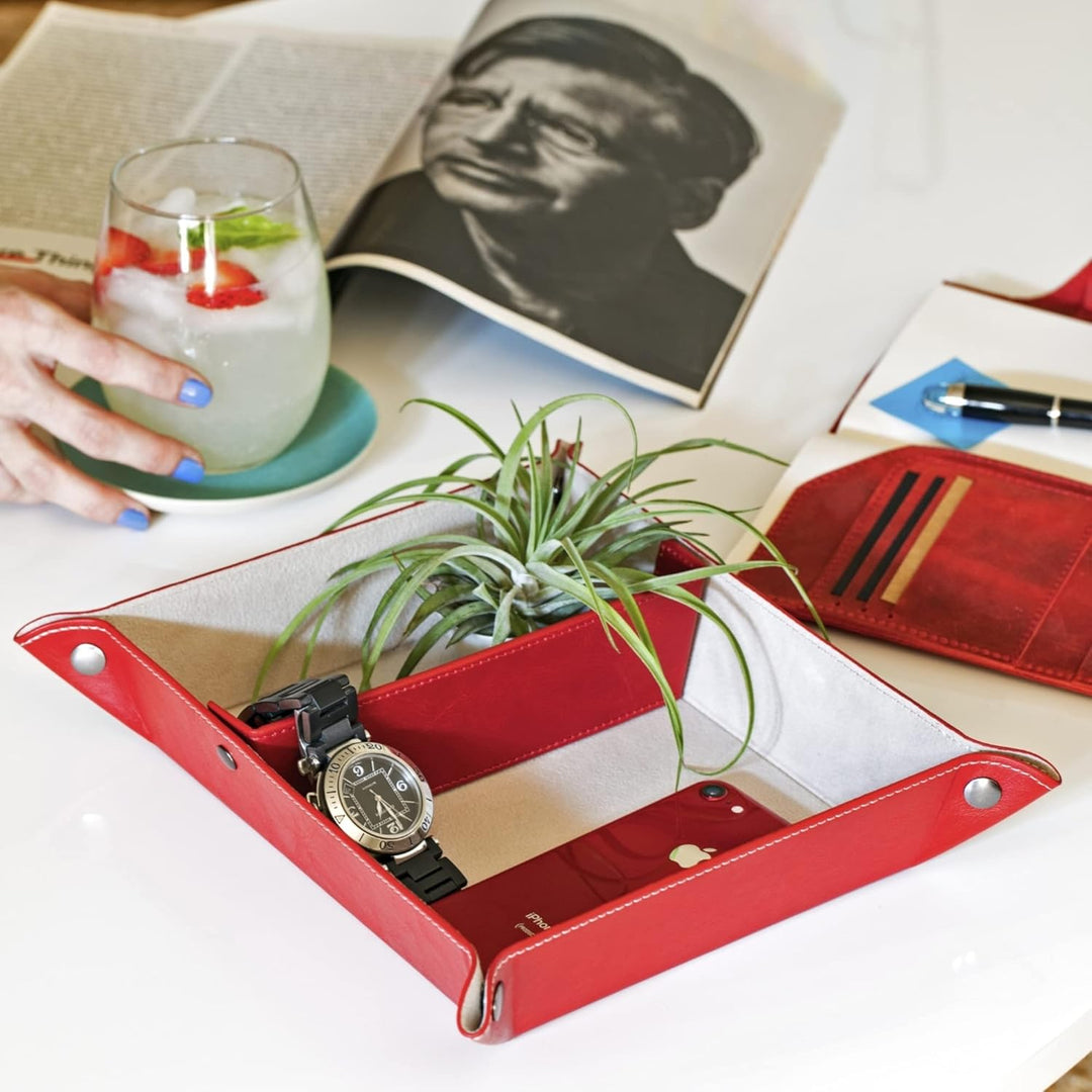 Londo Leder Taschenleerer - Vide Poche - Ledertablett Organizer, Praktische Aufbewahrungsbox - für G