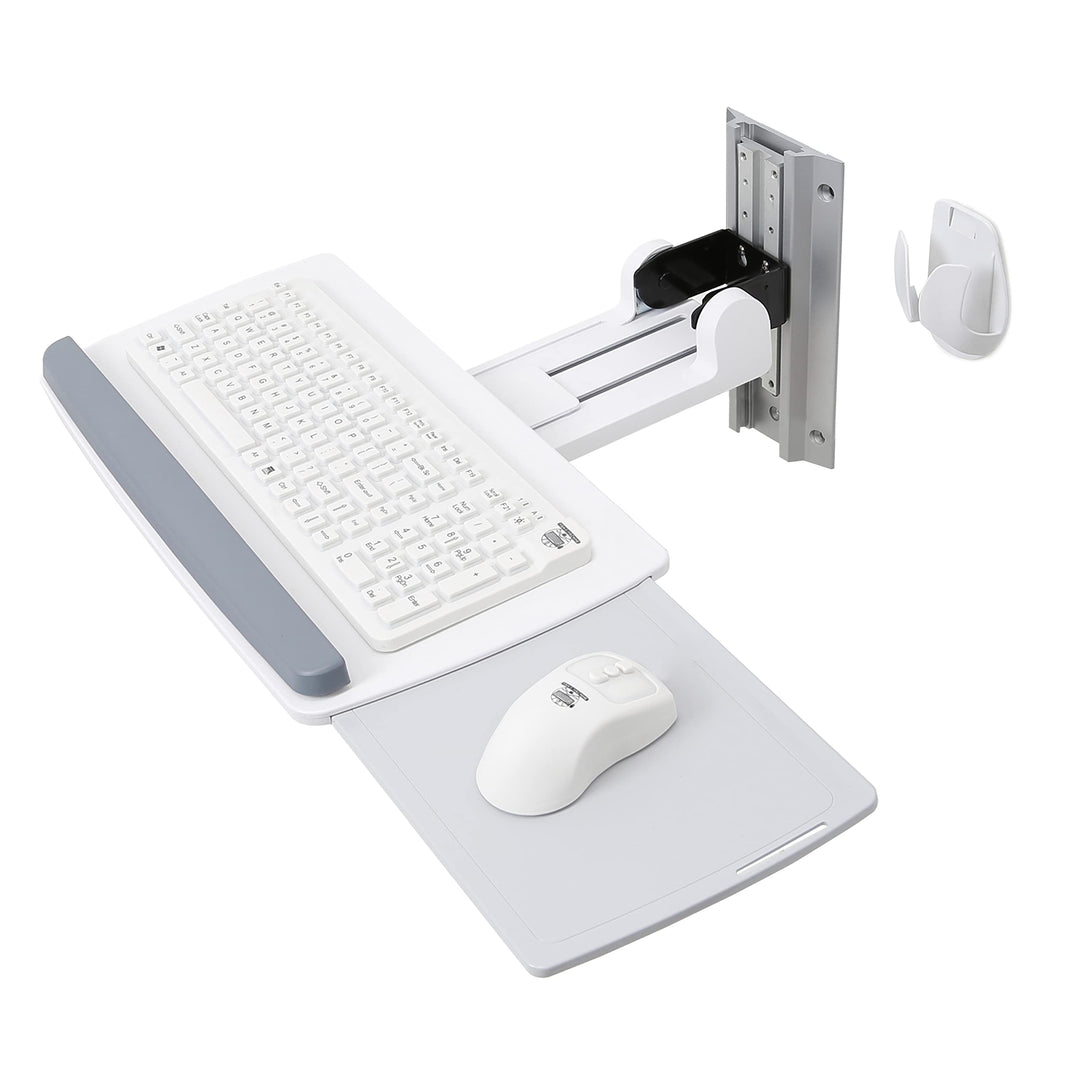 Ergotron Neo-Flex® Tastatur Wandhalterung max. 2,3kg. 90 Grad neigen 120 Grad schwenken