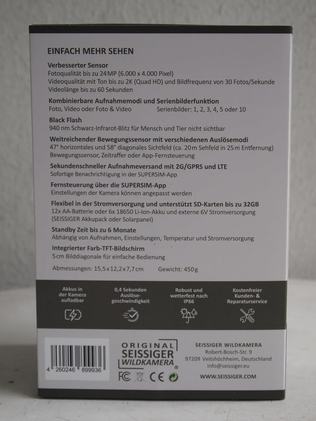 SEISSIGER Pro-Cam LTE - SUPERSIM-Edition Wildkamera - Überwachungskamera