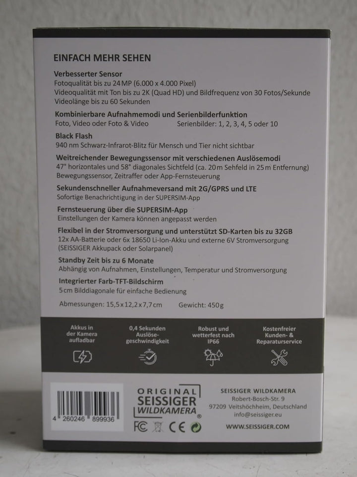 SEISSIGER Pro-Cam LTE - SUPERSIM-Edition Wildkamera - Überwachungskamera