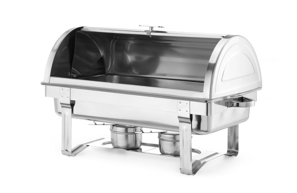 HENDI Chafing Dish - Rolltop, geeignet für Gastronormbehälter bis zu 100 mm tief., Warmhaltebehälter