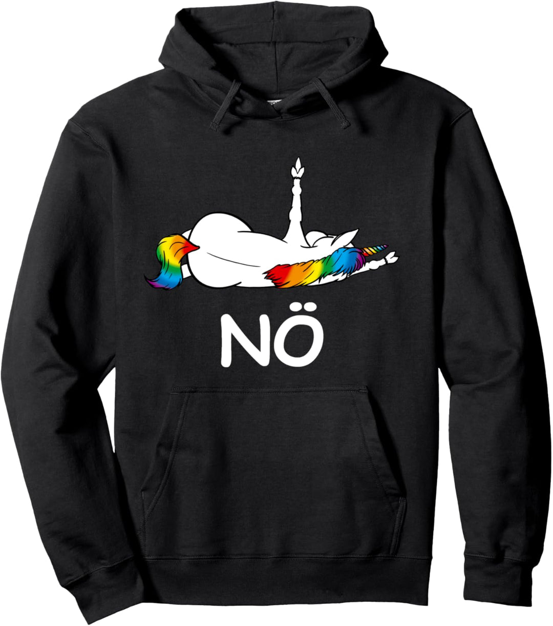 Einhorn Spruch Nö Nicht Heute Statement Lustiges Einhorn Pullover Hoodie
