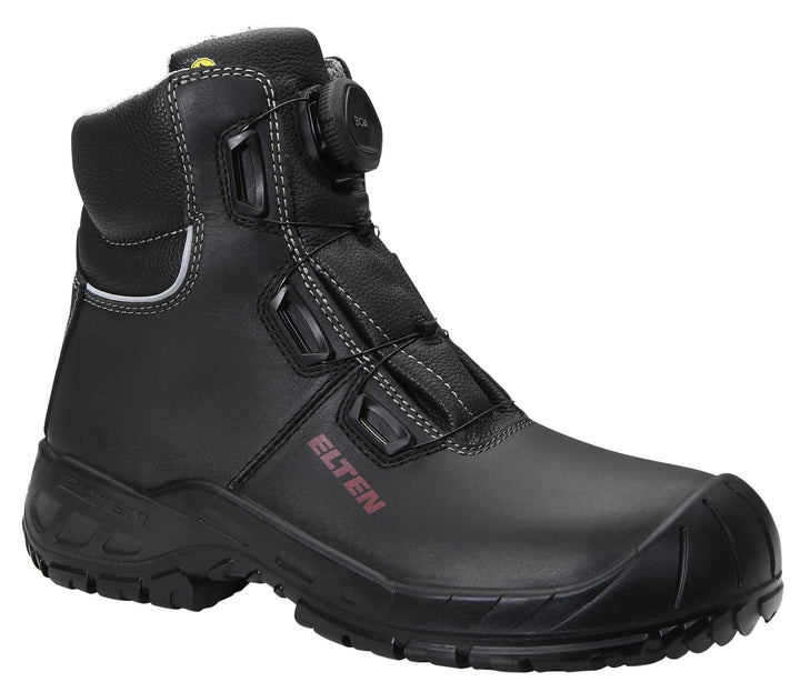 ELTEN Sicherheitsschuhe LAURENZO BOA Mid ESD S3, Damen und Herren, Leder, Stahlkappe, leicht, robust