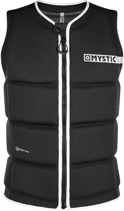 Mystic Watersports - Surf Kitesurf & Windsurfing Brand Front Zip Wake Impact Weste Top - Schwarz - U