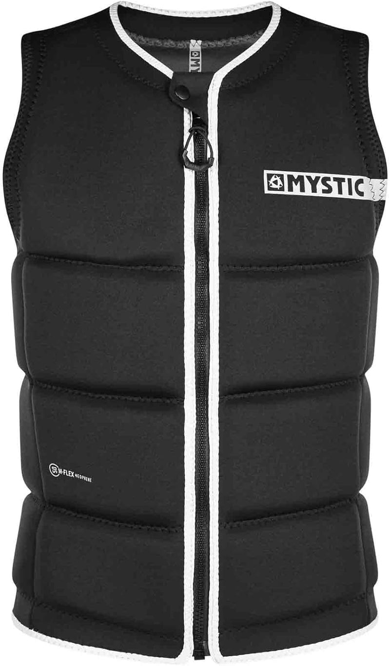 Mystic Watersports - Surf Kitesurf & Windsurfing Brand Front Zip Wake Impact Weste Top - Schwarz - U