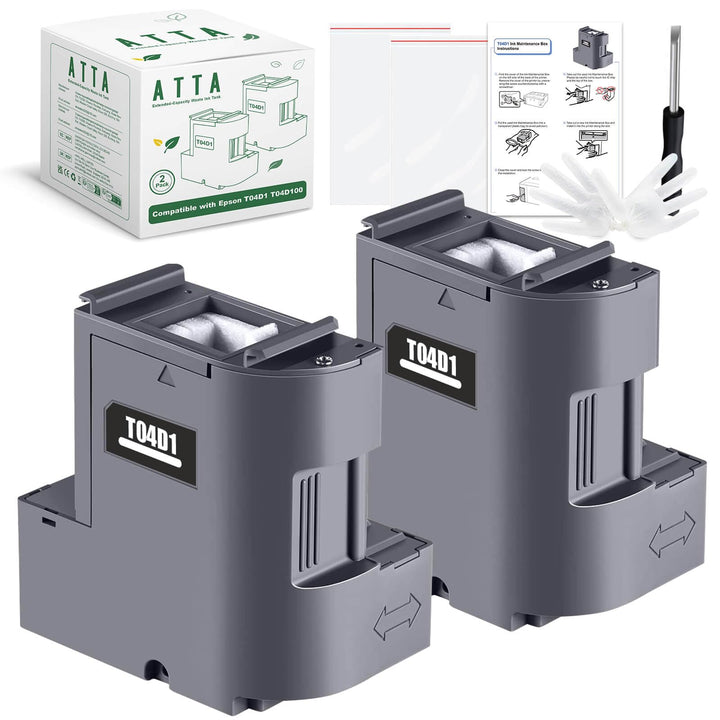 ATTA T04D1 Wartungsbox Kompatibel für Epson T04D100 C13T04D100 für ET-4750 ET-4850 ET-3750 ET-15000