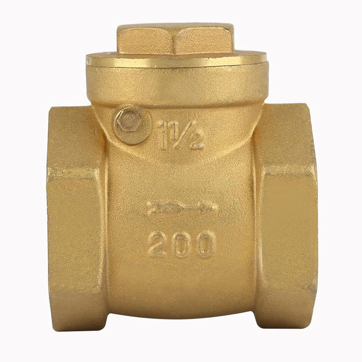 chekval,DN32 Female Thread Brass NOn return Swing Check Valve 232PSI DN32 1-1/4 Zoll Innengewinde Me