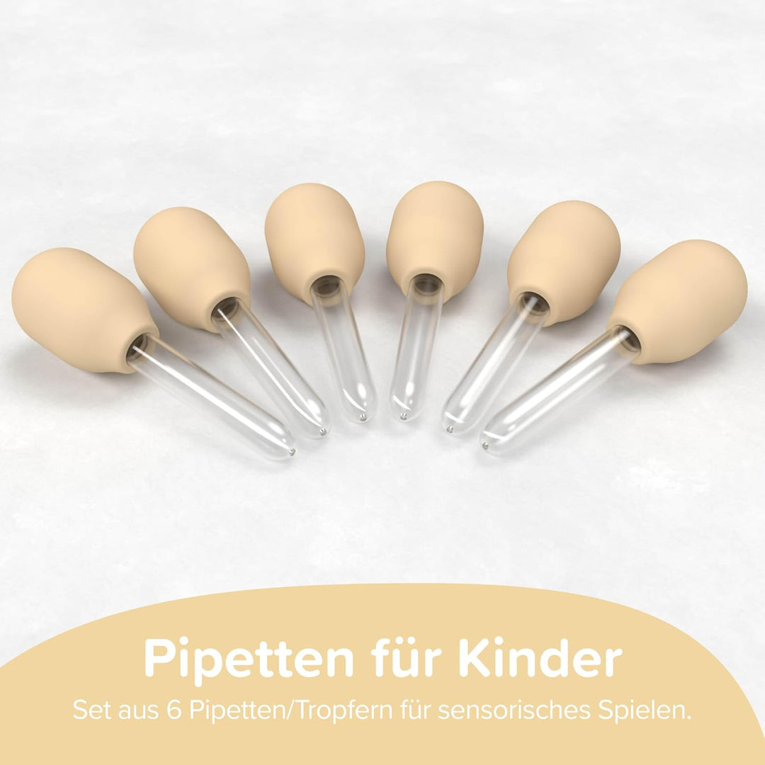 Inspire My Play 6 x Pipetten für Kinder – Pipetten-Tropfer für Kinder – Sensorisches Spielzeug und Z