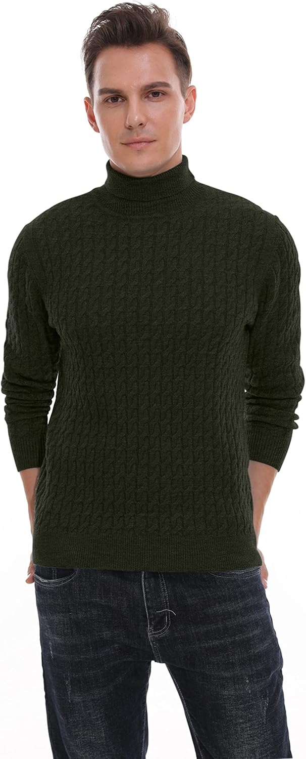 Hisir Rollkragenpullover Herren Klassischer Pullover Herren Warmer Winter Slim Fit Strickpullover Pu