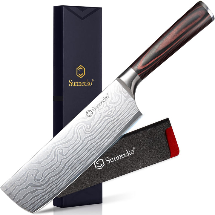 Sunnecko 18cm Küchenbeil Messer Küchenmesser - Klein Hackmesser Hackbeil Küchenmesser Kochmesser Pro