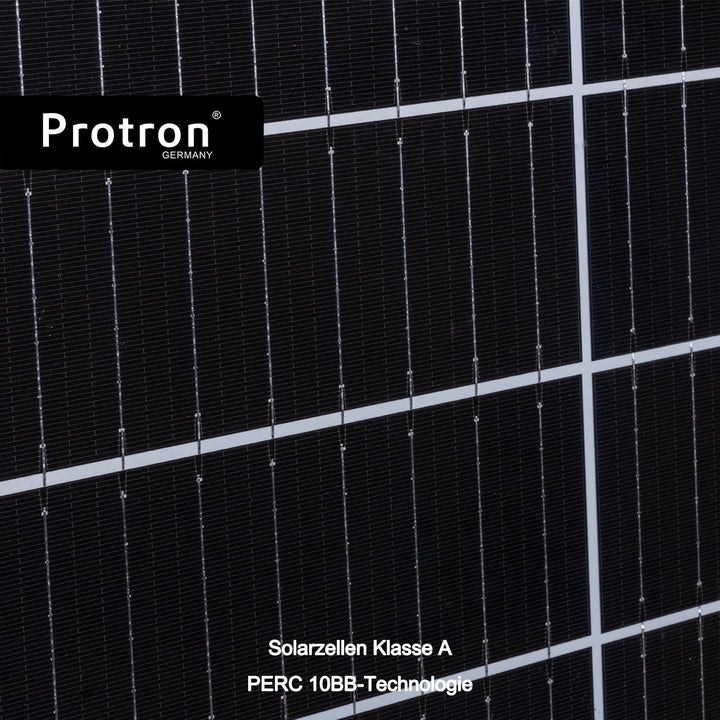 Protron 100W Slim Solar Monokristalline Solarmodul Photovoltaik Solarpanel 12V oder 24V Systeme - P-
