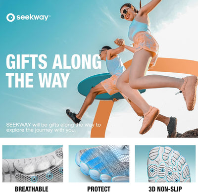SEEKWAY Wasserschuhe Damen Herren Erwachsene Quick-Dry Aquaschuhe Schwimmen Fluss Pool See Wandern K