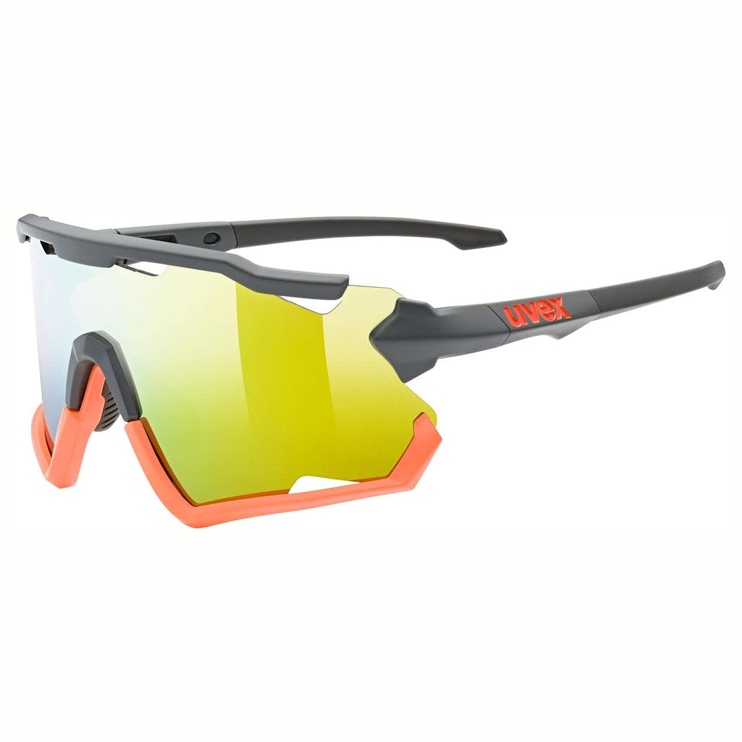 uvex Unisex Sportstyle 228 Sportbrille (1er Pack) Einheitsgrösse grey mat orange/orange, Einheitsgrö