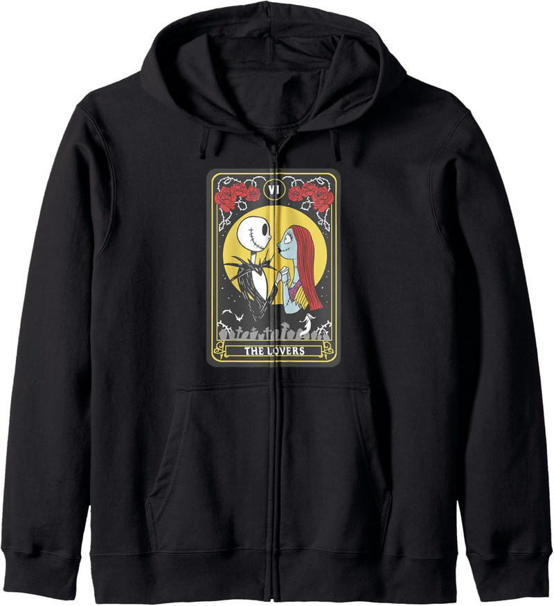 Nightmare Before Christmas Jack And Sally The Lovers Tarot Kapuzenjacke